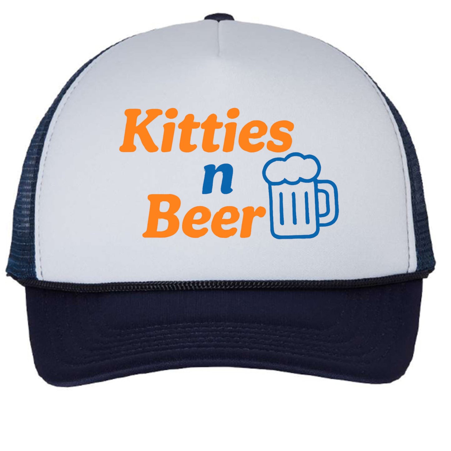 White/ Navy - FRONT